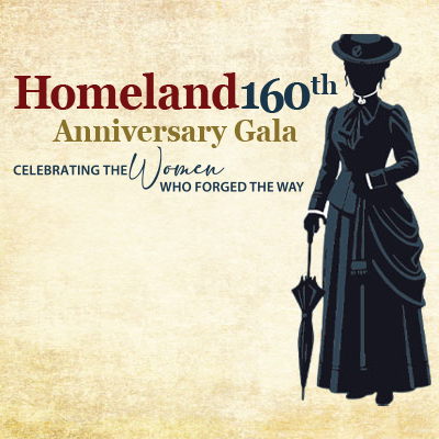 'thumbnail for the homeland 160th event, featuring a lady's silhouette'