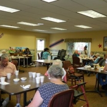 Picnic rainout can’t dampen a good time for Homeland Center’s Ellenberger residents