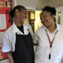 Homeland meals retain their special touch as Head Cook Connie Lewis grooms her successor