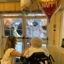 Homeland coordinates window visits to keep families in touch