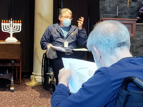 celebration for hanukkah at homeland