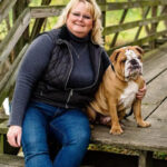 'Anne Jessee and her dog Frankie B'