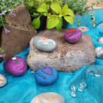 'rocks painted for homeland's memorial picnic'