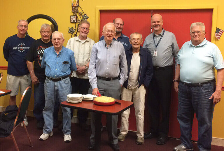 attendees of the homeland hospice men's breakfast