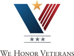 logo for we honor veterans