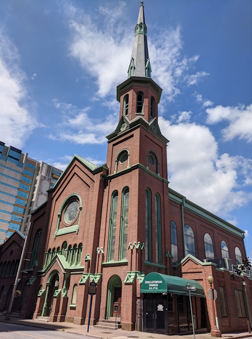 street view of the zion lutheran church