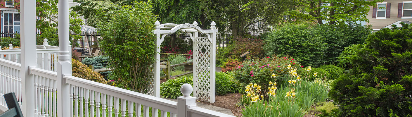 garden outside of homeland center