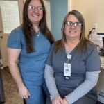 'Mary Williard and Mandy Webster, mother and daughter smiling together'
