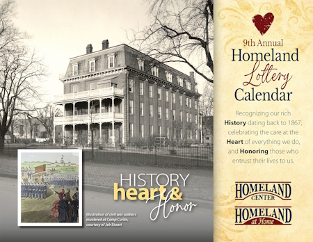 cover of the 9th annual homeland lottery calendar