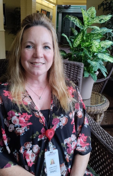 registered Nurse Assessment Coordinator Tammy Wiser in homeland center