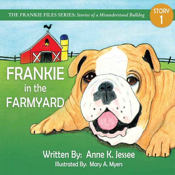 book cover of frankie in the farmyard