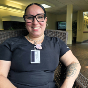 Antonia Gomez 2-cropped Transportation CNA Antonia Gomez smiling in an armchair