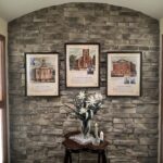 'preview of the memorial hallway with images of homeland's founding churches'