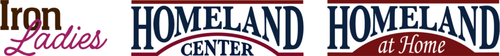 logos for homeland and the iron ladies event
